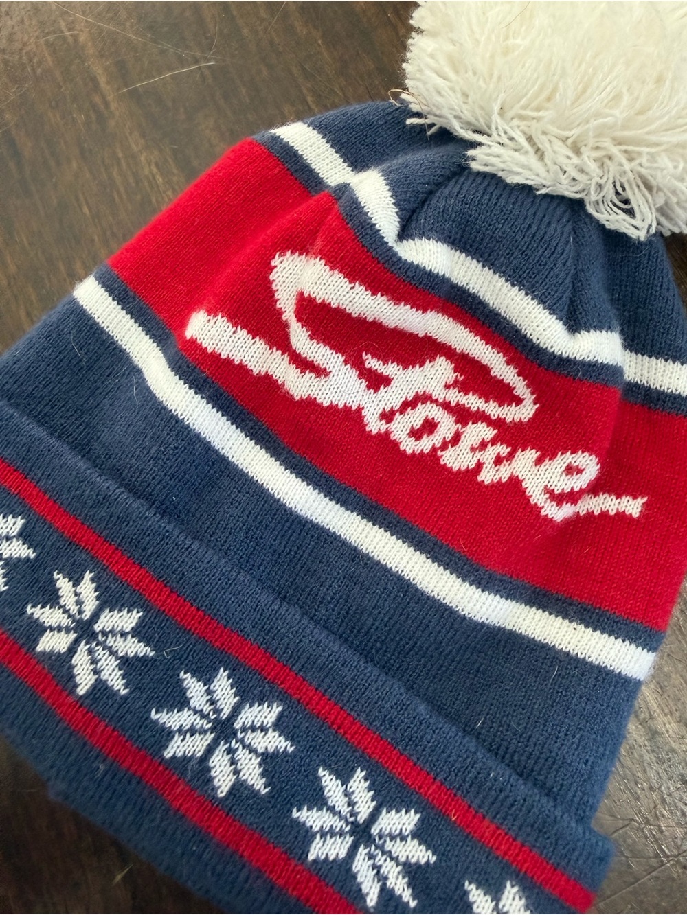 Navy, Red & White Stowe Beanie